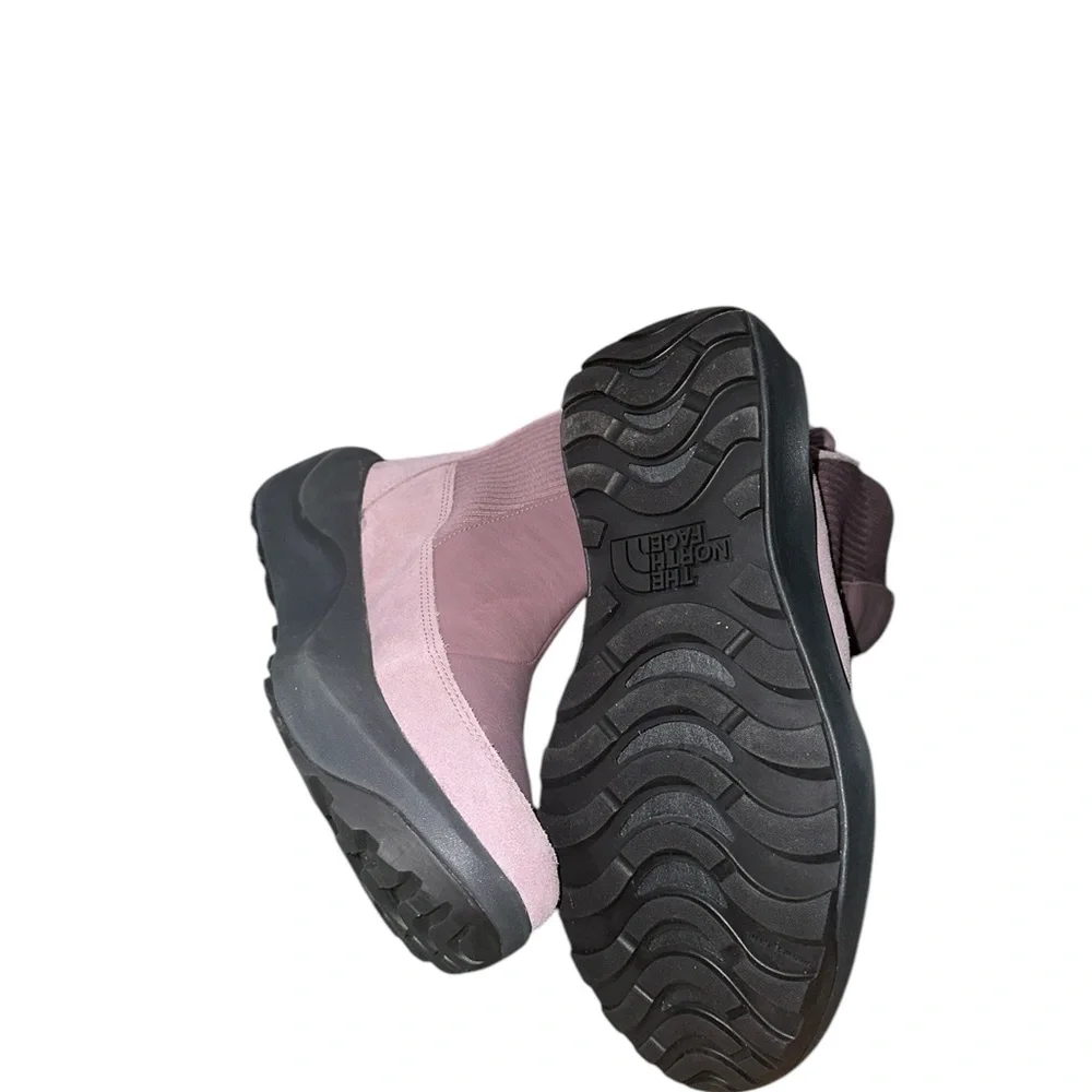NEW The North Face Women's Halseigh Knit Waterproof Snow Boots Light Mauve - Picture 8 of 9
